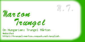 marton trungel business card